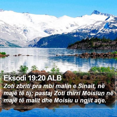 Eksodi 19:20 ALB Bible Verse Image