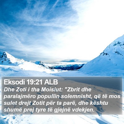 Eksodi 19:21 ALB Bible Verse Image