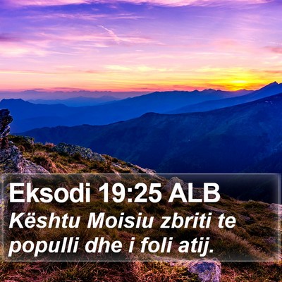 Eksodi 19:25 ALB Bible Verse Image