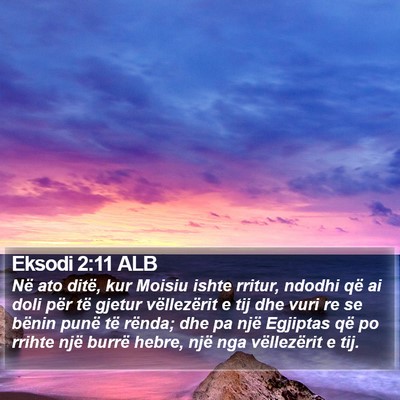 Eksodi 2:11 ALB Bible Verse Image