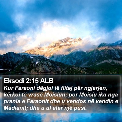 Eksodi 2:15 ALB Bible Verse Image