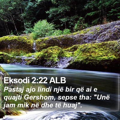 Eksodi 2:22 ALB Bible Verse Image