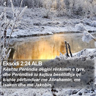 Eksodi 2:24 ALB Bible Verse Image