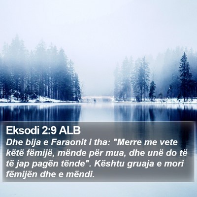 Eksodi 2:9 ALB Bible Verse Image