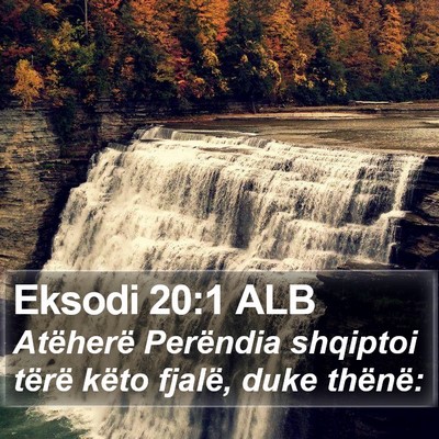 Eksodi 20:1 ALB Bible Verse Image