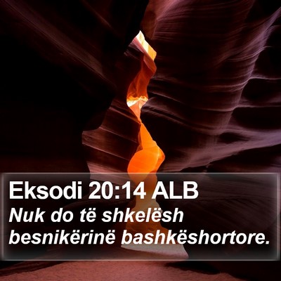 Eksodi 20:14 ALB Bible Verse Image