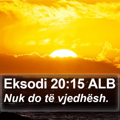 Eksodi 20:15 ALB Bible Verse Image