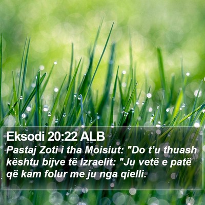 Eksodi 20:22 ALB Bible Verse Image