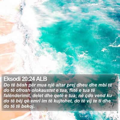 Eksodi 20:24 ALB Bible Verse Image