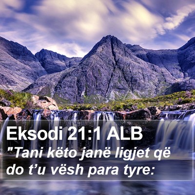 Eksodi 21:1 ALB Bible Verse Image