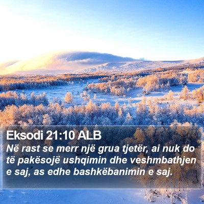 Eksodi 21:10 ALB Bible Verse Image