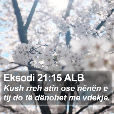 Eksodi 21:15 ALB Bible Verse Image