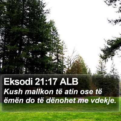 Eksodi 21:17 ALB Bible Verse Image