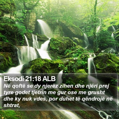 Eksodi 21:18 ALB Bible Verse Image