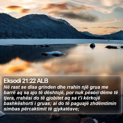 Eksodi 21:22 ALB Bible Verse Image