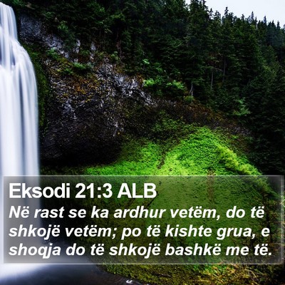 Eksodi 21:3 ALB Bible Verse Image