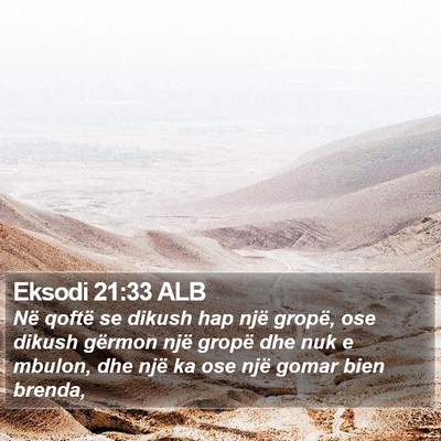 Eksodi 21:33 ALB Bible Verse Image