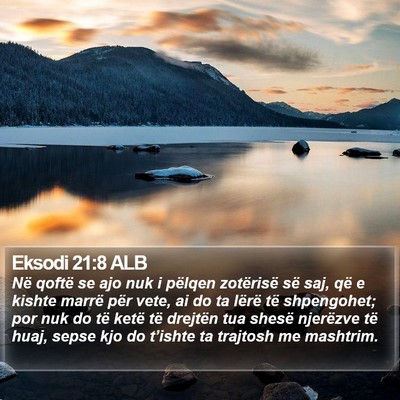 Eksodi 21:8 ALB Bible Verse Image