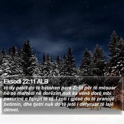 Eksodi 22:11 ALB Bible Verse Image