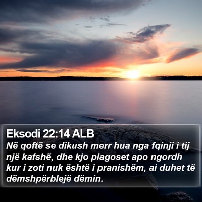Eksodi 22:14 ALB Bible Verse Image