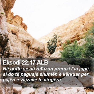 Eksodi 22:17 ALB Bible Verse Image