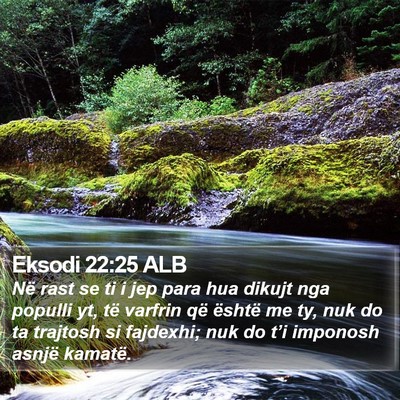 Eksodi 22:25 ALB Bible Verse Image