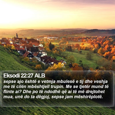 Eksodi 22:27 ALB Bible Verse Image