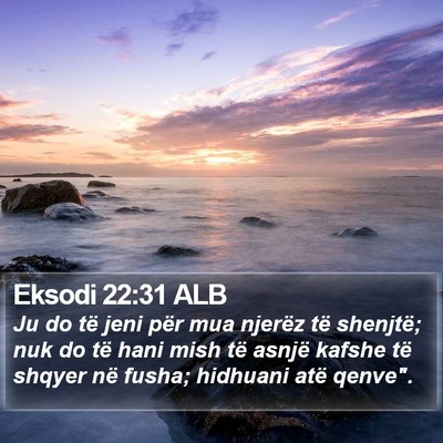 Eksodi 22:31 ALB Bible Verse Image