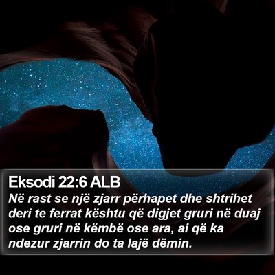Eksodi 22:6 ALB Bible Verse Image