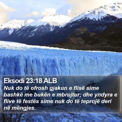 Eksodi 23:18 ALB Bible Verse Image