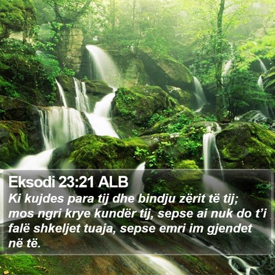 Eksodi 23:21 ALB Bible Verse Image