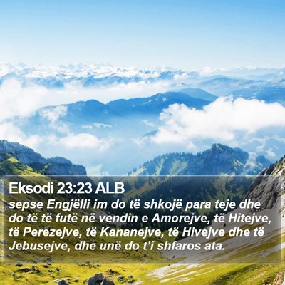 Eksodi 23:23 ALB Bible Verse Image