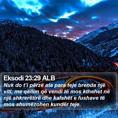 Eksodi 23:29 ALB Bible Verse Image