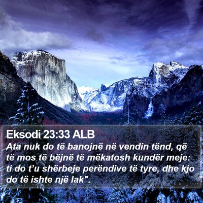 Eksodi 23:33 ALB Bible Verse Image