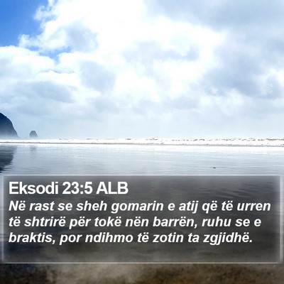 Eksodi 23:5 ALB Bible Verse Image