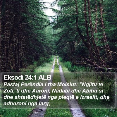 Eksodi 24:1 ALB Bible Verse Image