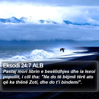 Eksodi 24:7 ALB Bible Verse Image