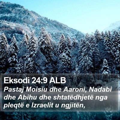 Eksodi 24:9 ALB Bible Verse Image