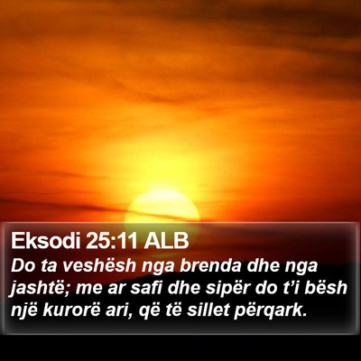 Eksodi 25:11 ALB Bible Verse Image