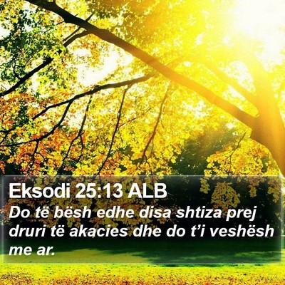 Eksodi 25:13 ALB Bible Verse Image
