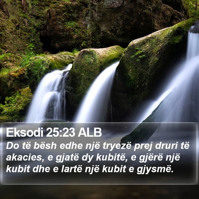 Eksodi 25:23 ALB Bible Verse Image