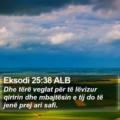 Eksodi 25:38 ALB Bible Verse Image