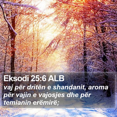 Eksodi 25:6 ALB Bible Verse Image
