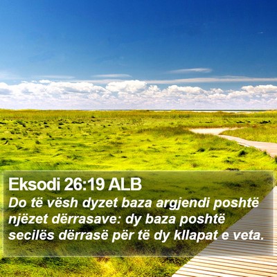 Eksodi 26:19 ALB Bible Verse Image