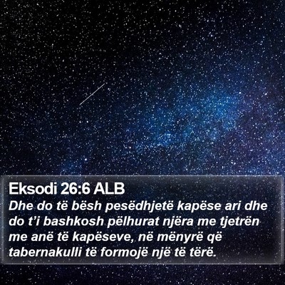 Eksodi 26:6 ALB Bible Verse Image