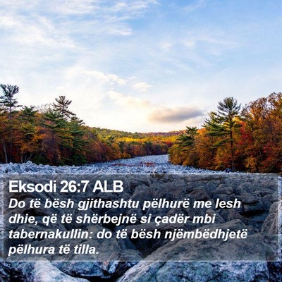 Eksodi 26:7 ALB Bible Verse Image
