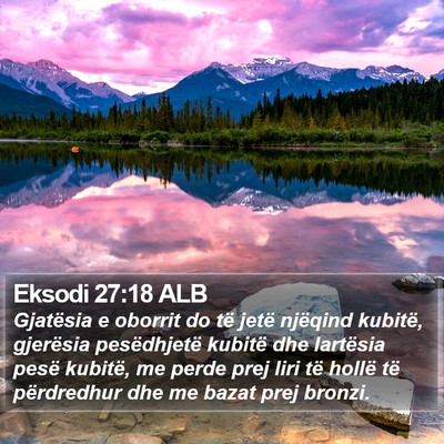 Eksodi 27:18 ALB Bible Verse Image