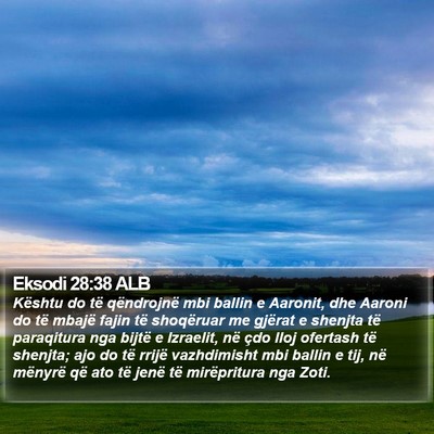 Eksodi 28:38 ALB Bible Verse Image