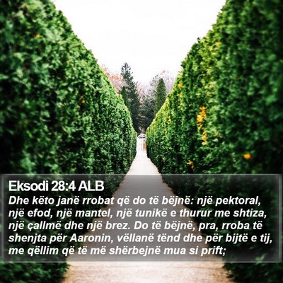 Eksodi 28:4 ALB Bible Verse Image