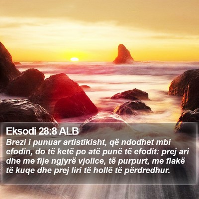 Eksodi 28:8 ALB Bible Verse Image